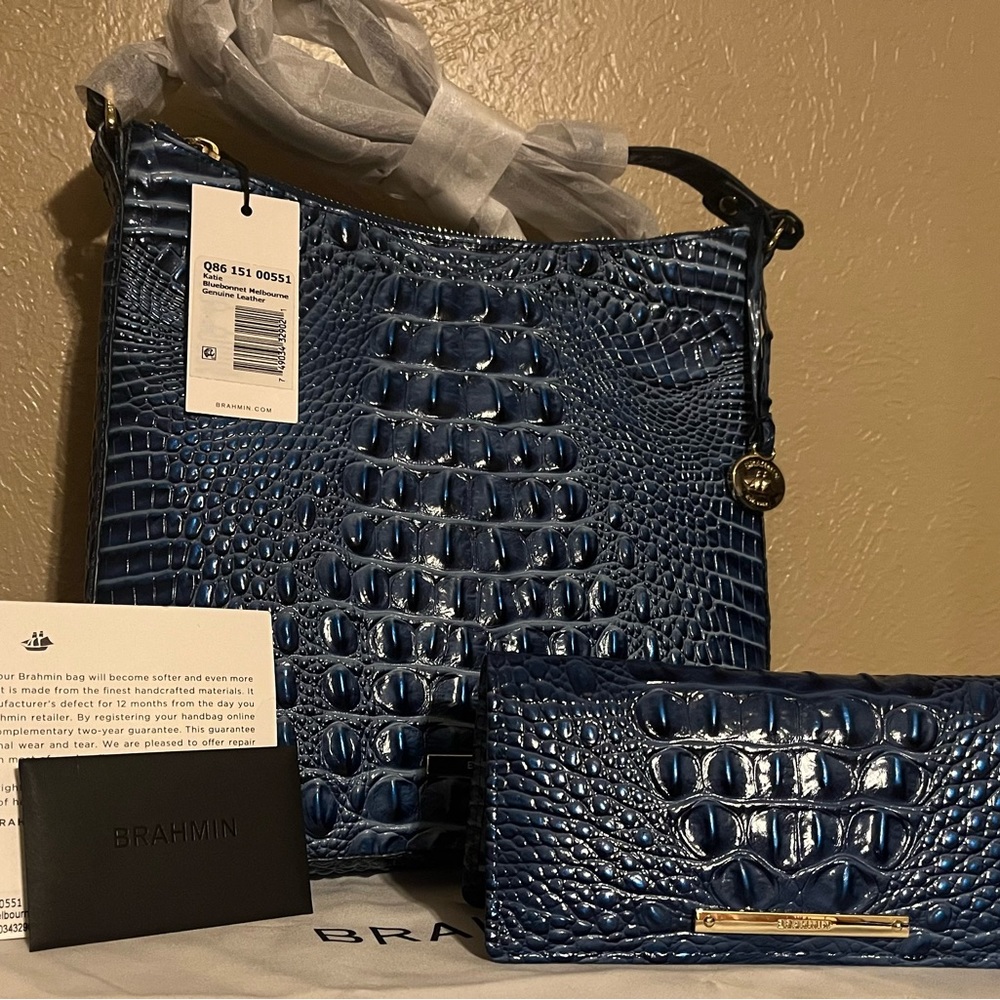Brahmin Katie purse and matching wallet